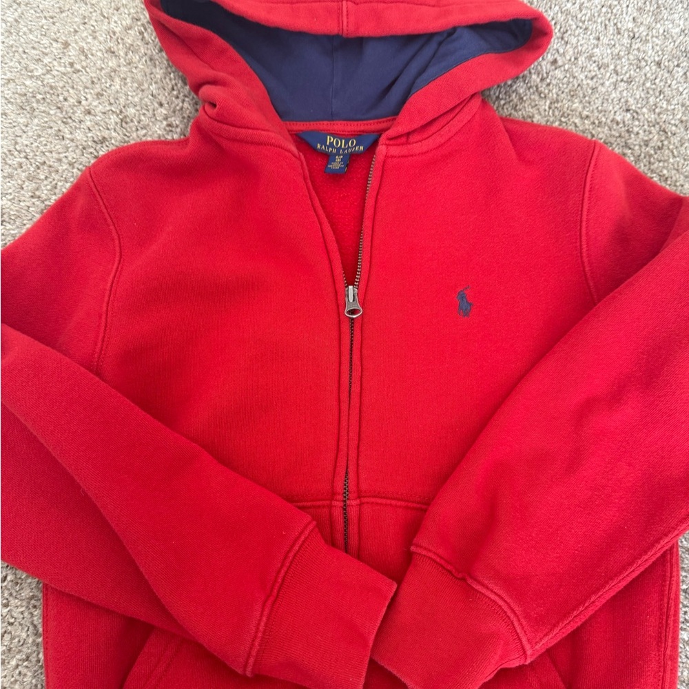 Polo by Ralph Lauren Kids Red Zip-Up Hoodie